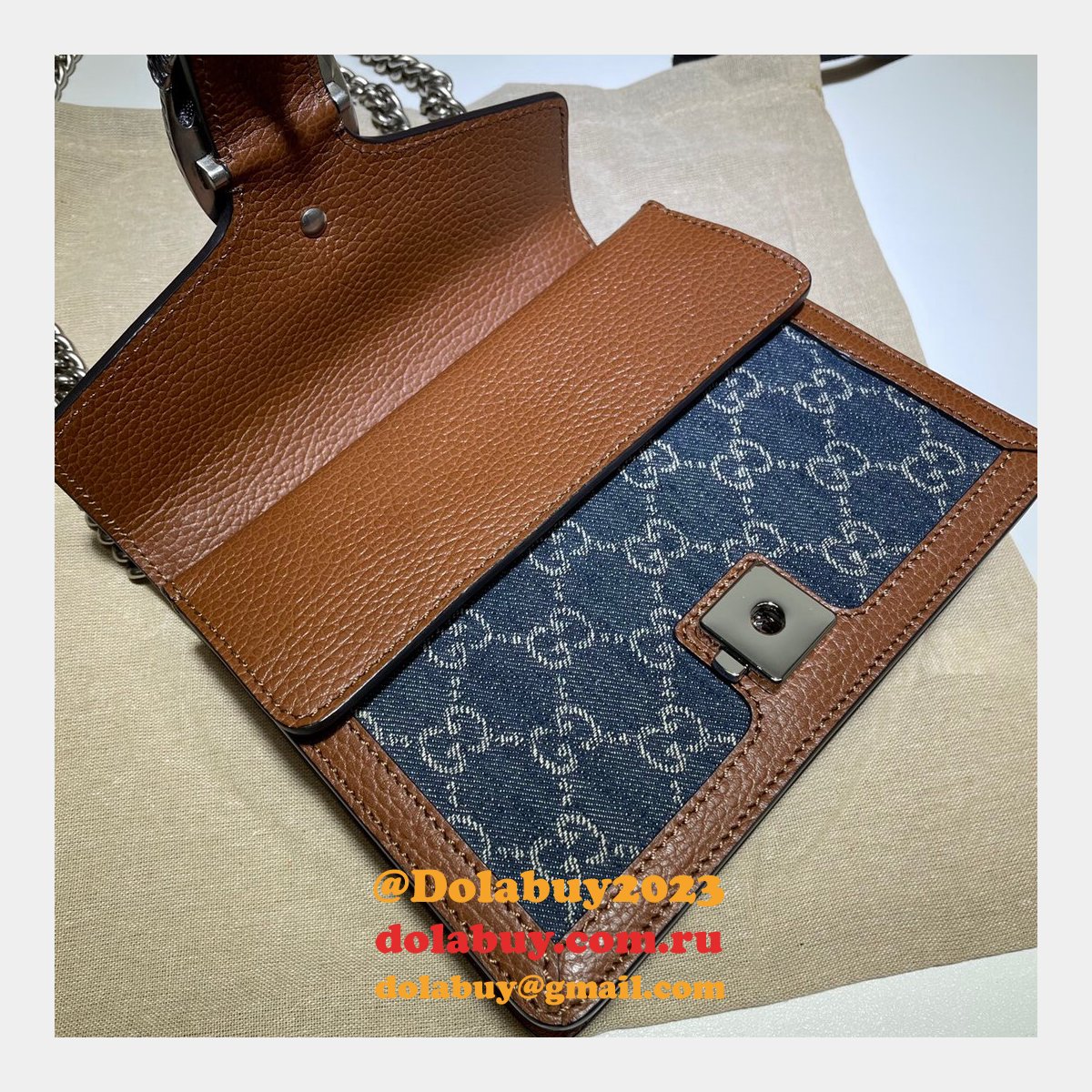 Gucci Outelet Dionysus GG Supreme mini 421970 replcia bag