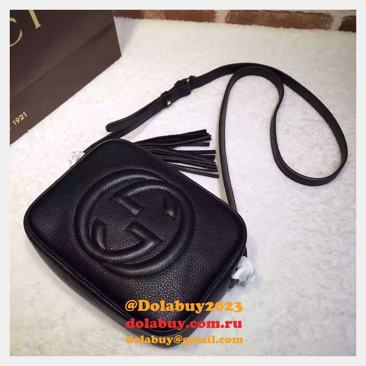 AAA+ Gucci Replicas Soho small leather disco 308364 bag