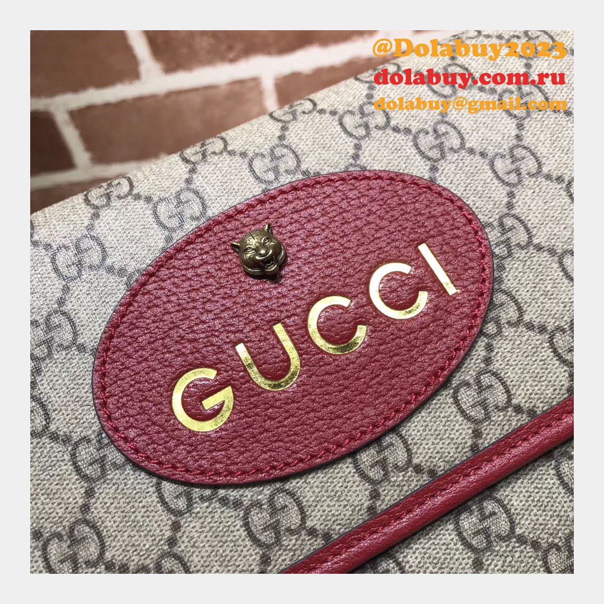 Gucci Best Top Quality GG Supreme messenger 495654 Bag