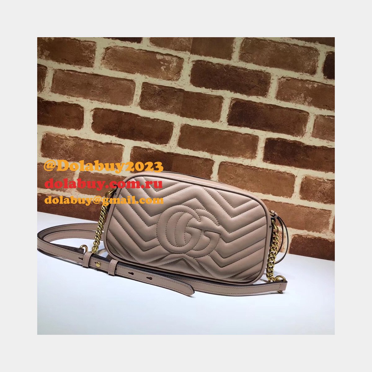 Luxury Gucci Fake 447632 Gg Marmont Crossbody Bags for Women