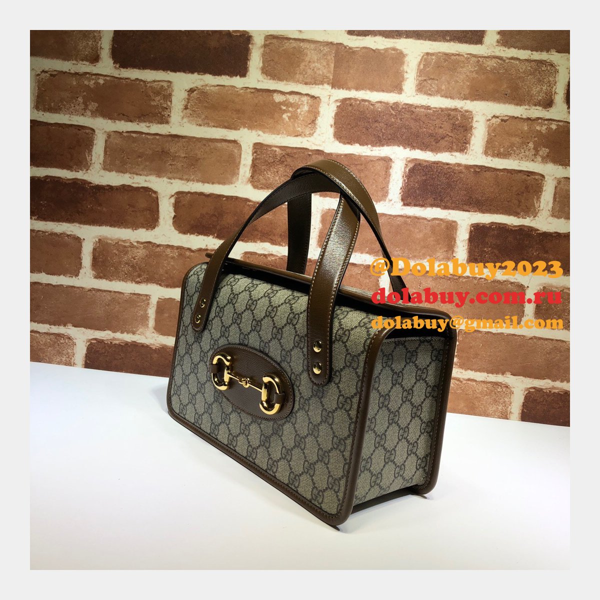 High Quality Replica Gucci 627323 Horsebit 1955 Small Top Handle Bag