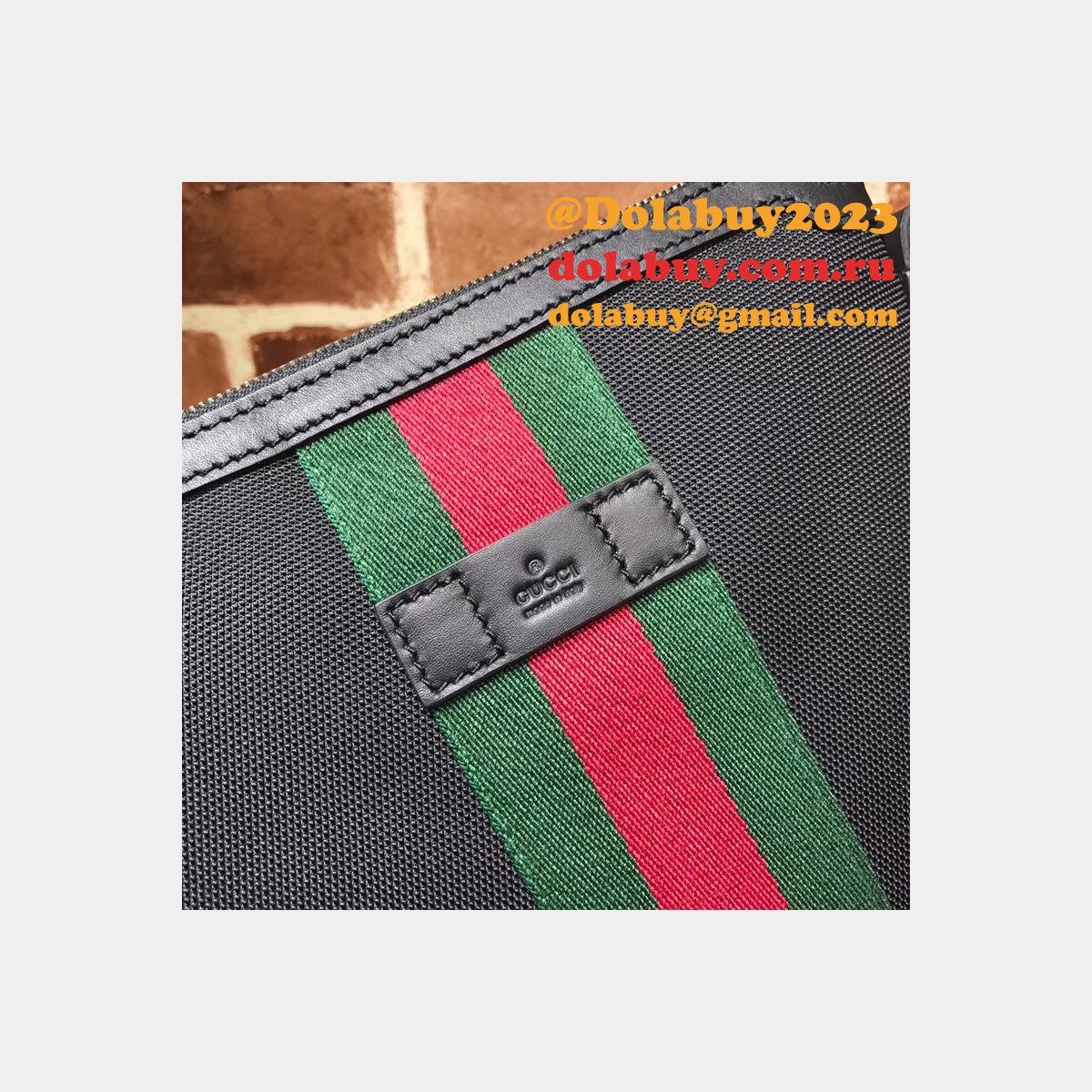 Top Quality Gucci Web GG Supreme Flat Messenger Replica 471454 Bag