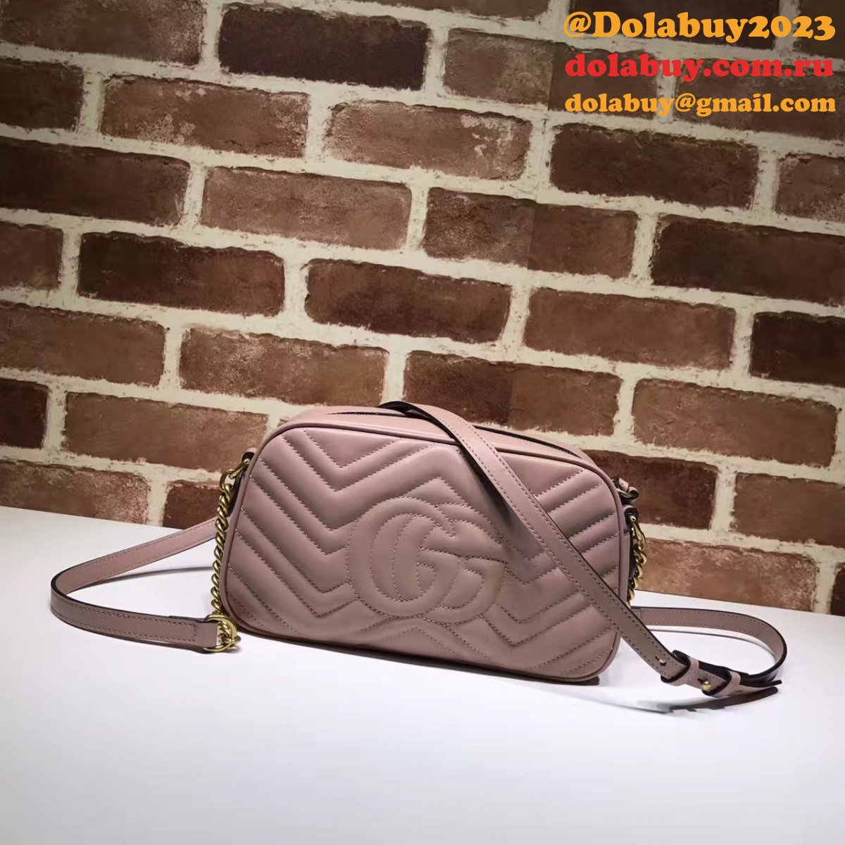 Luxury Gucci Fake 447632 Gg Marmont Crossbody Bags for Women