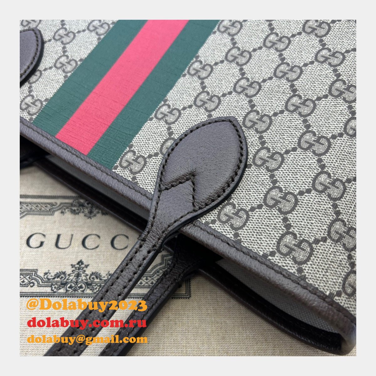 Gucci Cheap 726762 Ophidia small Tote Beige Bag