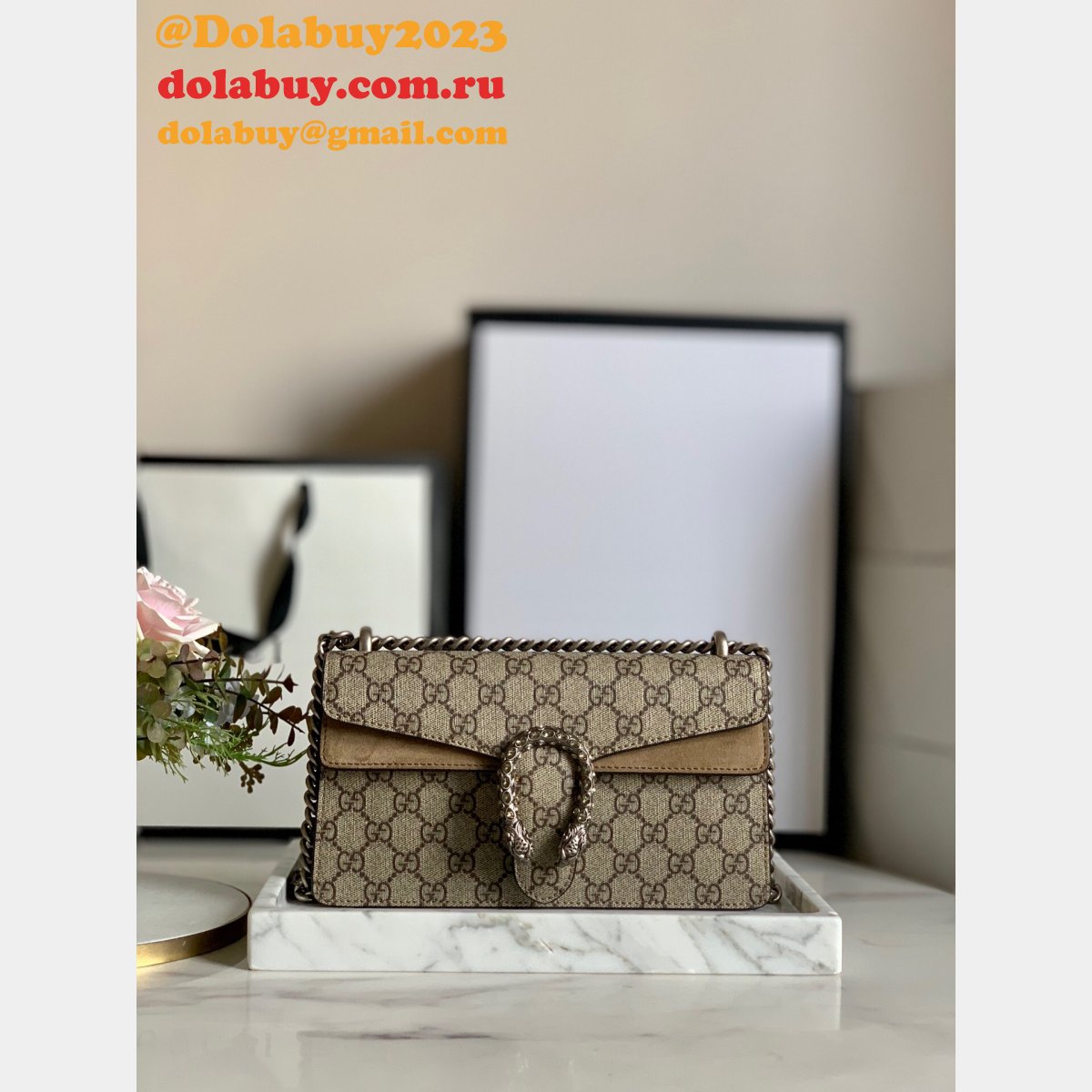Wholesale UK Gucci 499623 Dionysus GG small shoulder bag