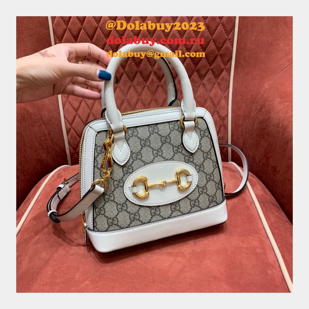 Gucci Replica 1955 Horsebit top handle 640716 mini