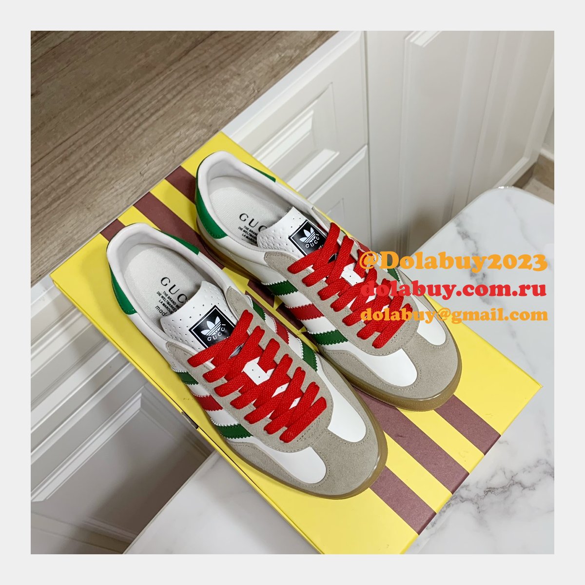 Duplicate Gucci X Adidas Shamrock Joint Skate Men/Women Shoes