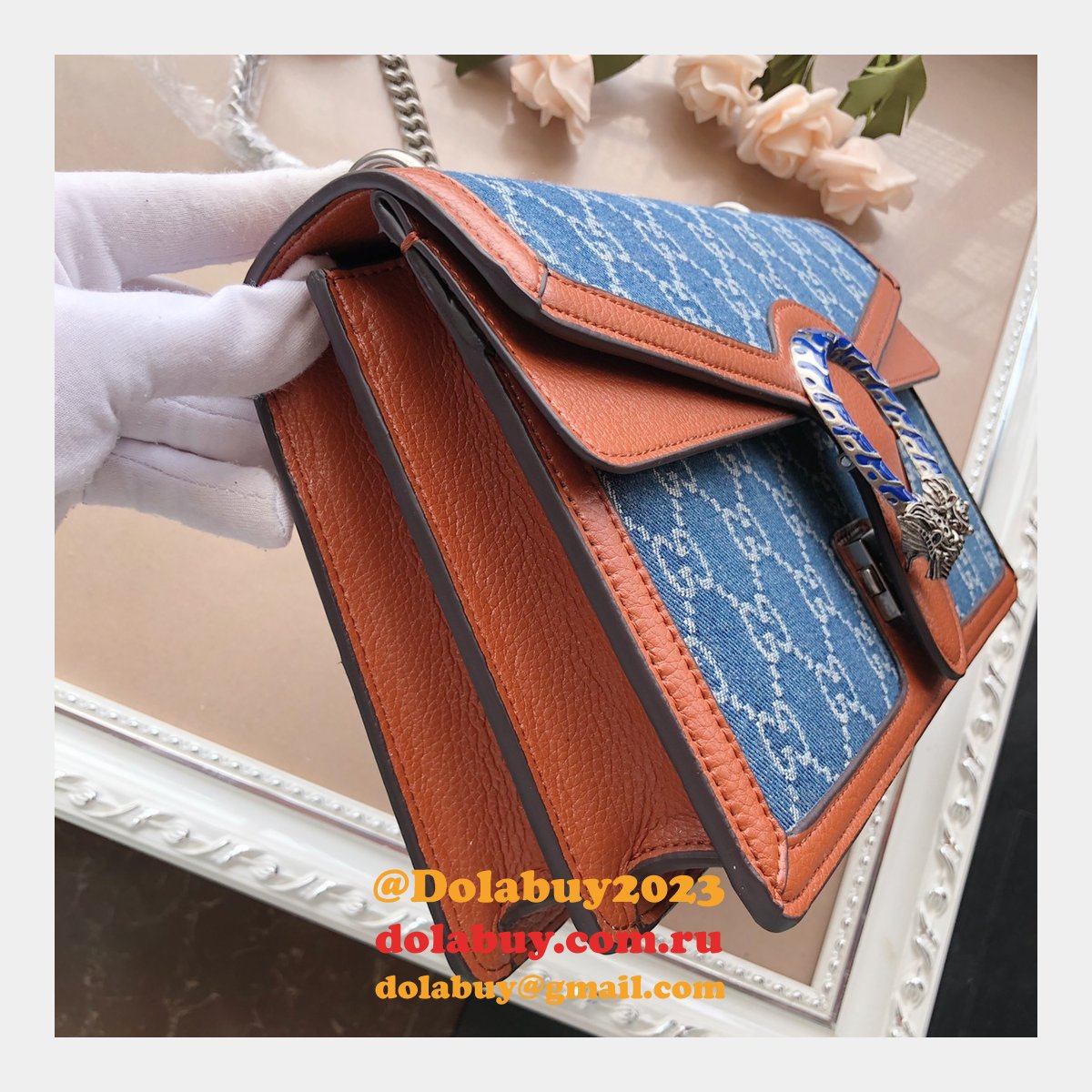 Gucci Knockoff GG Supreme Dionysus 400249 Shoulder Bag