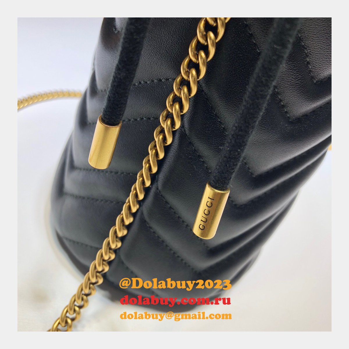 Gucci Replica 7 Star GG Marmont mini bucket 575163 bag