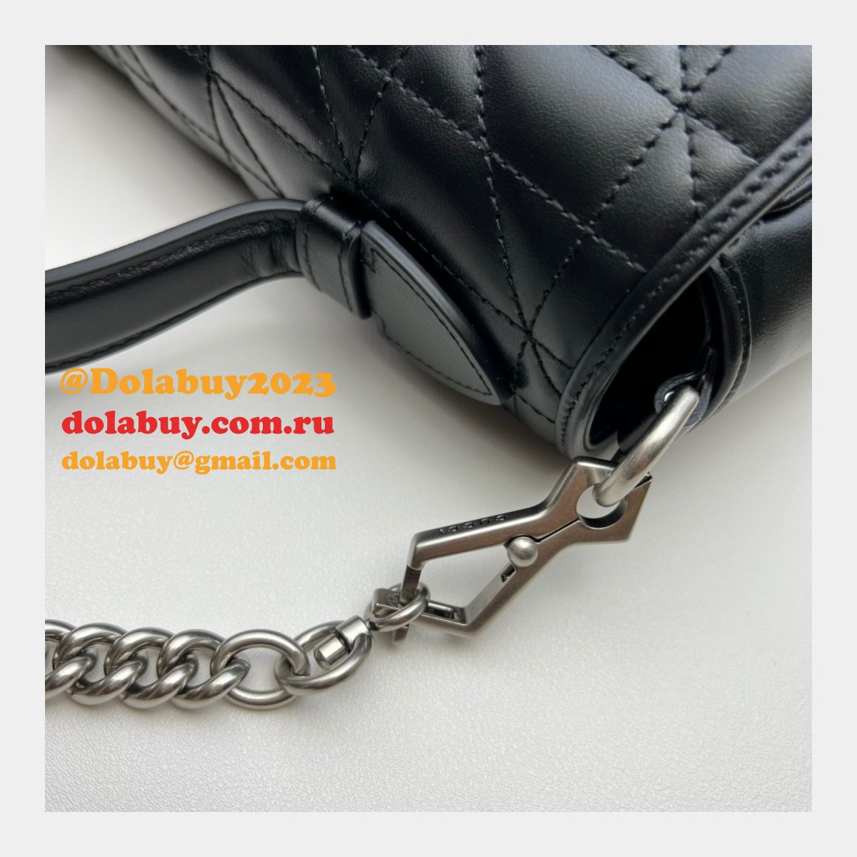 Designer Replica Gucci Replicas GG Marmont small top handle 498110 bag