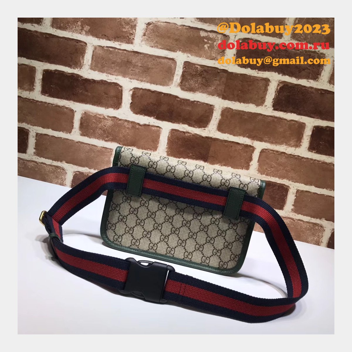 Designer Gucci Neo Vintage GG Supreme belt Replica 493930 bag