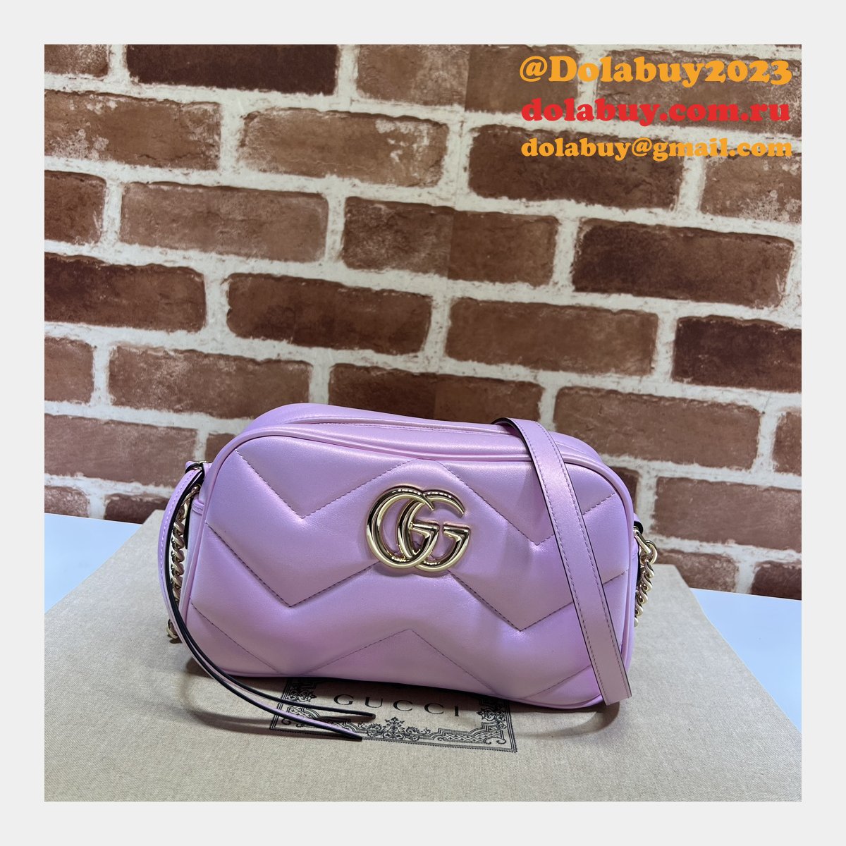Gucci Replica GG Marmont 447632 Matelassé Shoulder Bag