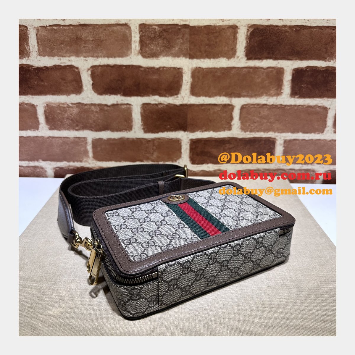Duplicate Ophidia GG Canvas Gucci 771174 Designer Fake Bag