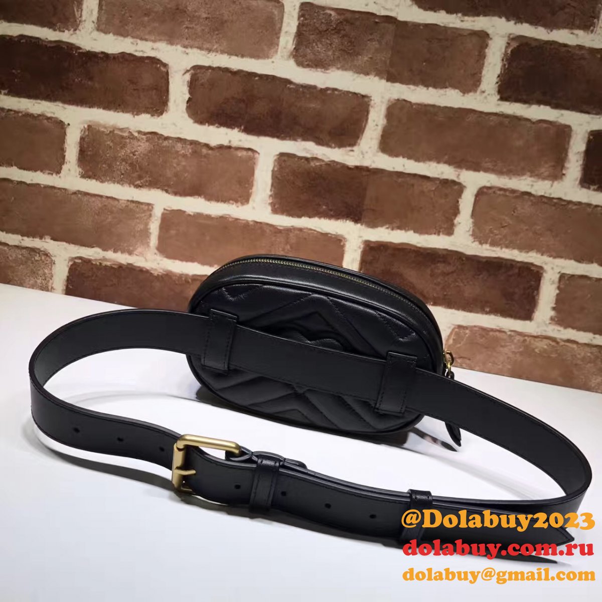 Best 476434 Gucci GG Marmont matelassé leather belt bag