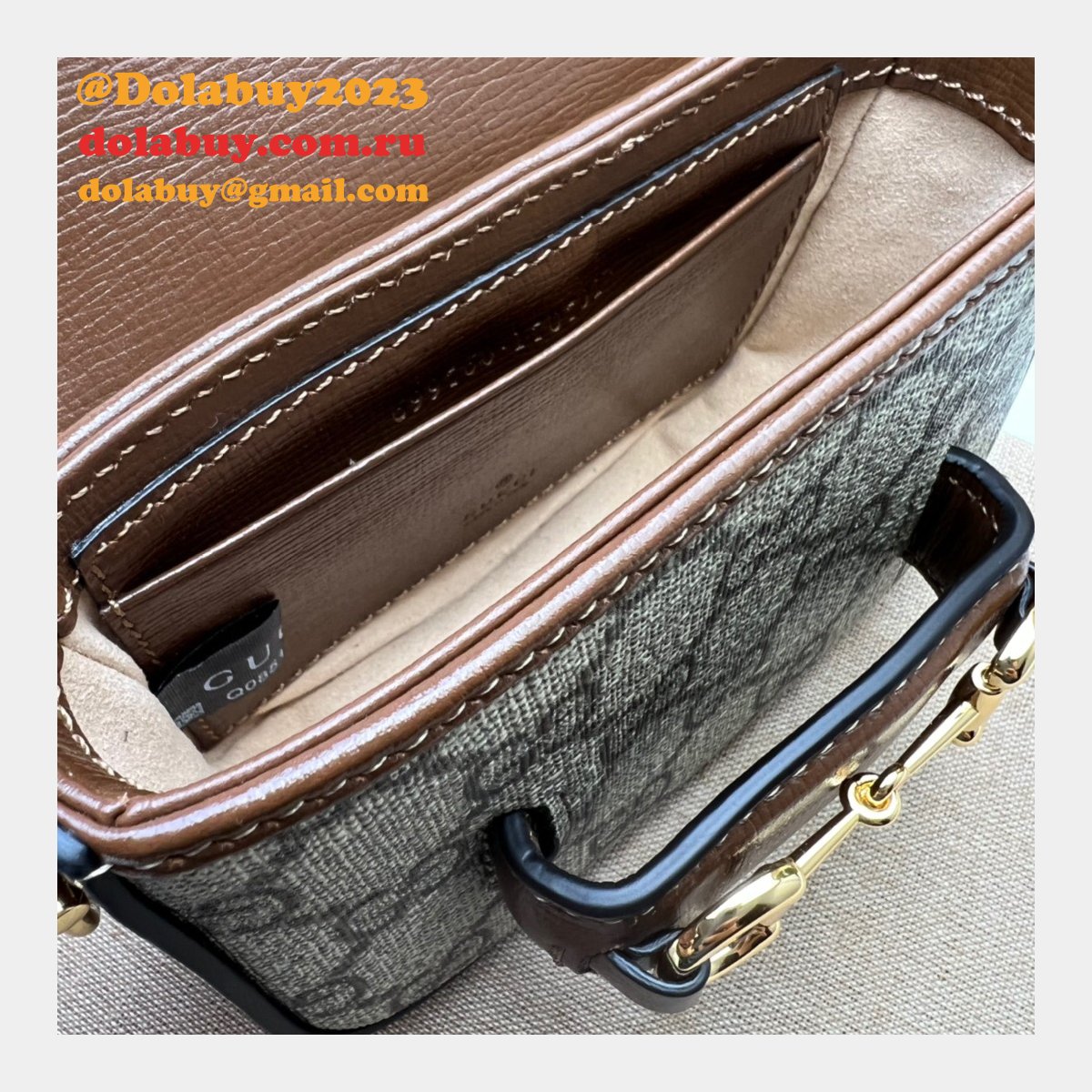 China Gucci High-end Replica 699760 Horsebit 1955 Strap Wallet