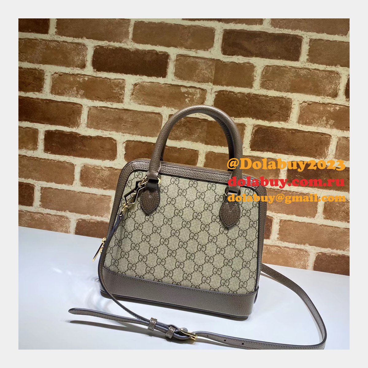Designer Gucci Replica 1955 Horsebit small top handle 621220 bag