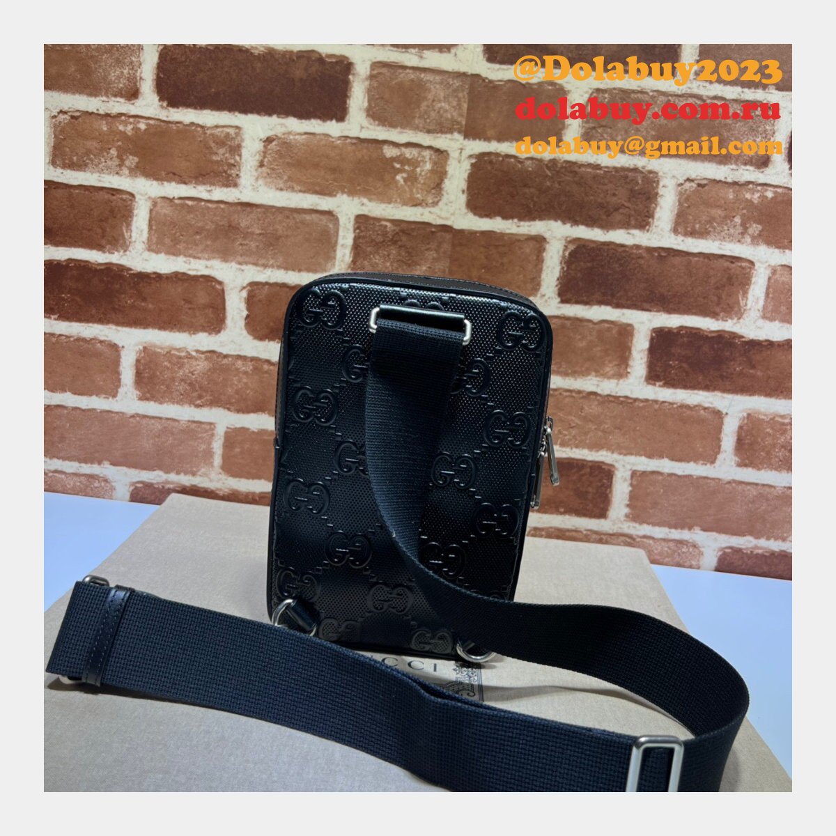 Gucci Replica Messengers 700431 GG embossed sling backpack