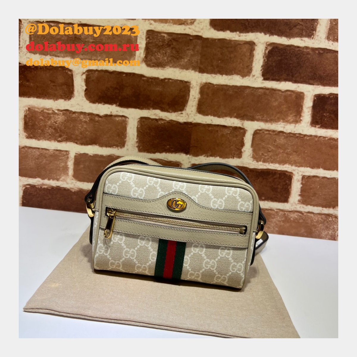 Buying Replica Gucci 517350 GG Supreme Ophidia Crossbody Bag