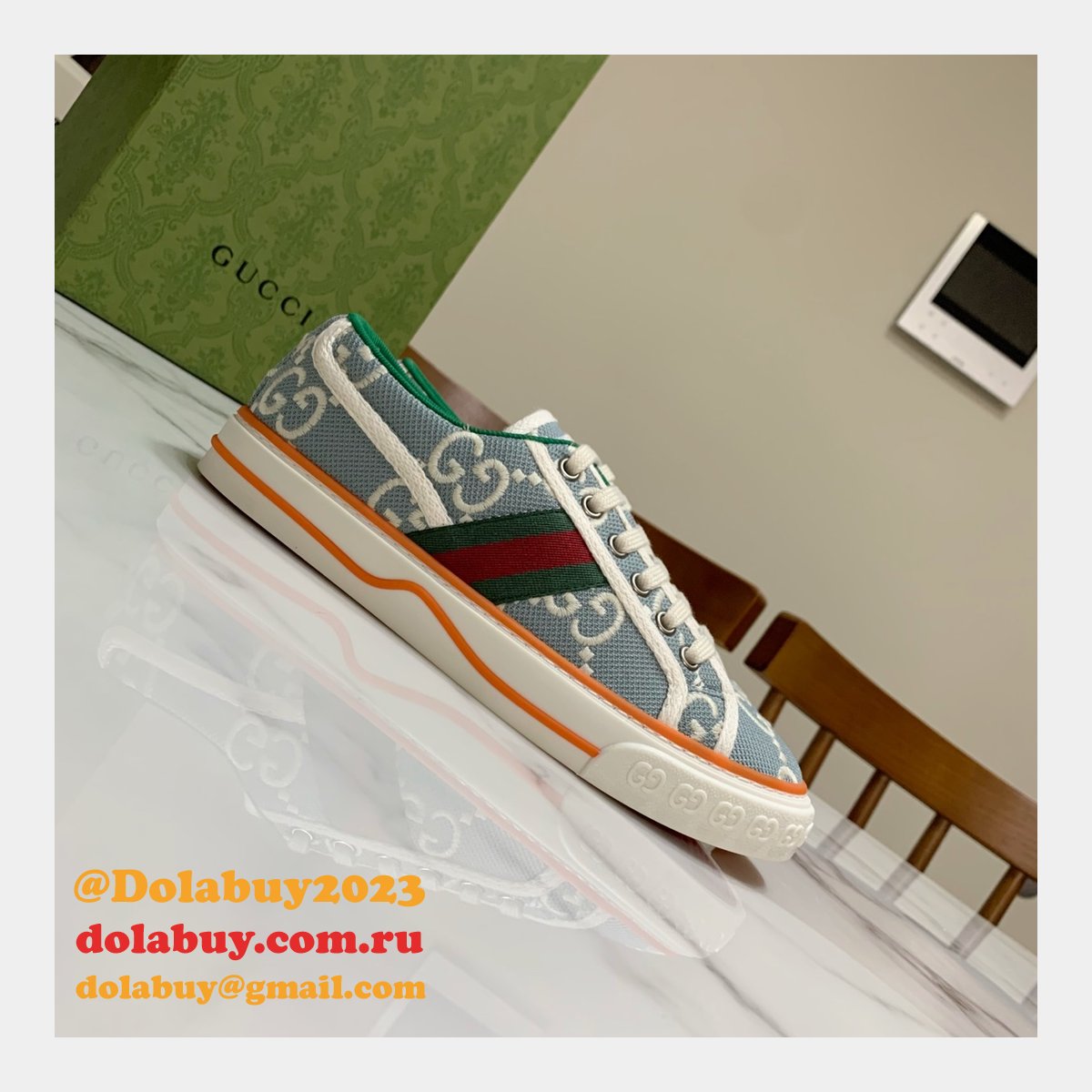 Duplicate Men/Women Best 1977 Gucci Replica High Quality Canvas Shoes