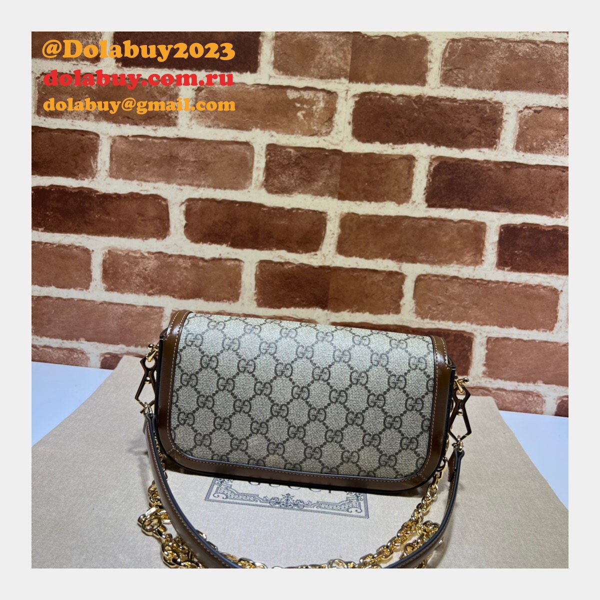 Gucci Designer Horsebit 1955 Shoulder Chain 735178 7 Star Bag