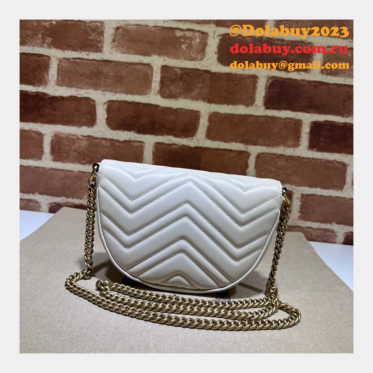 Offers 1:1 Replica Gucci GG Marmont 746431 Matelassé Chain Bag