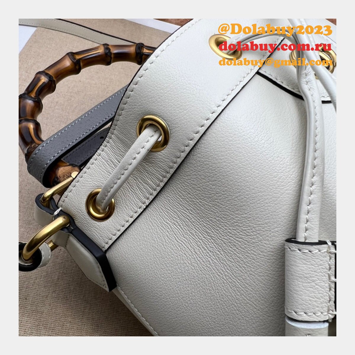 Gucci Diana Top Replica Handle 724652 Bucket AAA+ Bag