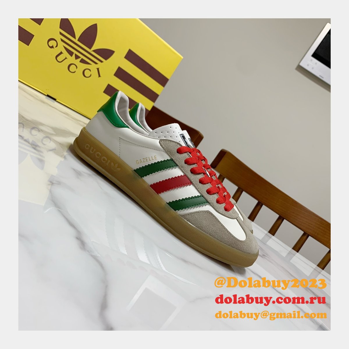 Duplicate Gucci X Adidas Shamrock Joint Skate Men/Women Shoes