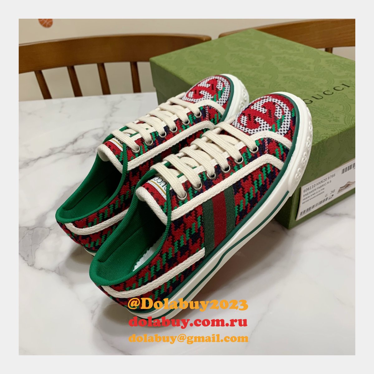 Duplicate Men/Women Best 1977 Gucci Replica High Quality Canvas Shoes