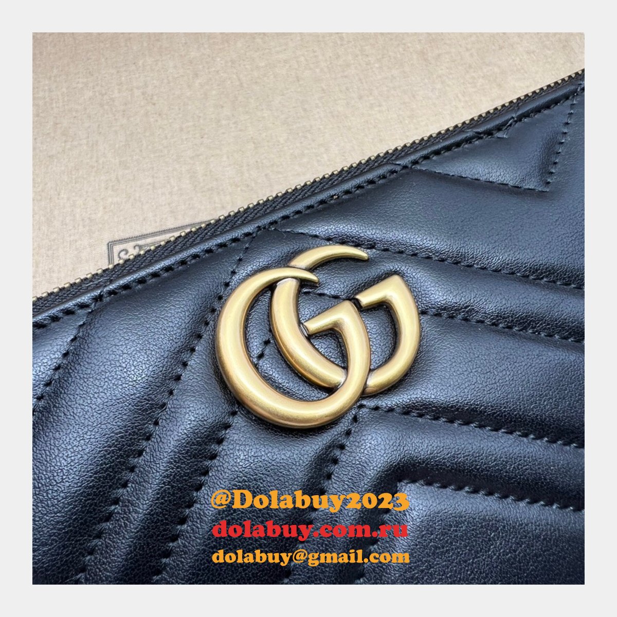 Fashion Gucci Replica 739166 GG Marmont Shoulder Bag