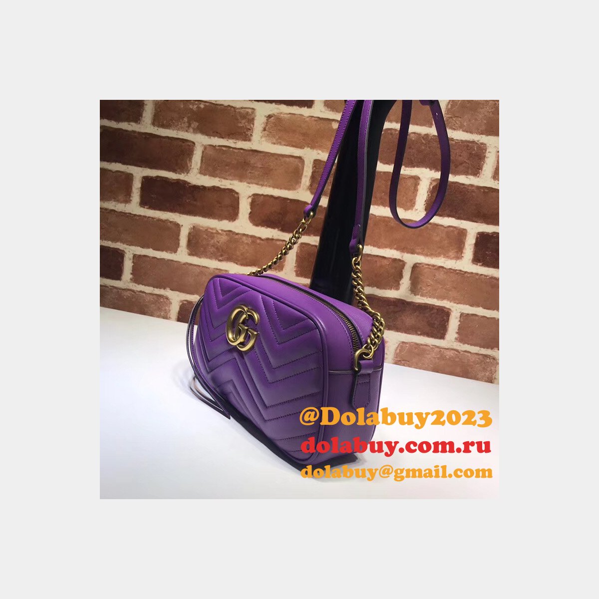 Luxury Gucci Fake 447632 Gg Marmont Crossbody Bags for Women