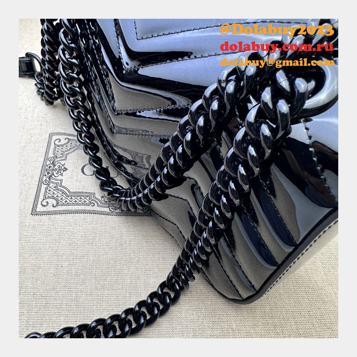 Top-Quality Gucci 446744 GG Marmont Matelassé Fake 446744 Shoulder Bag