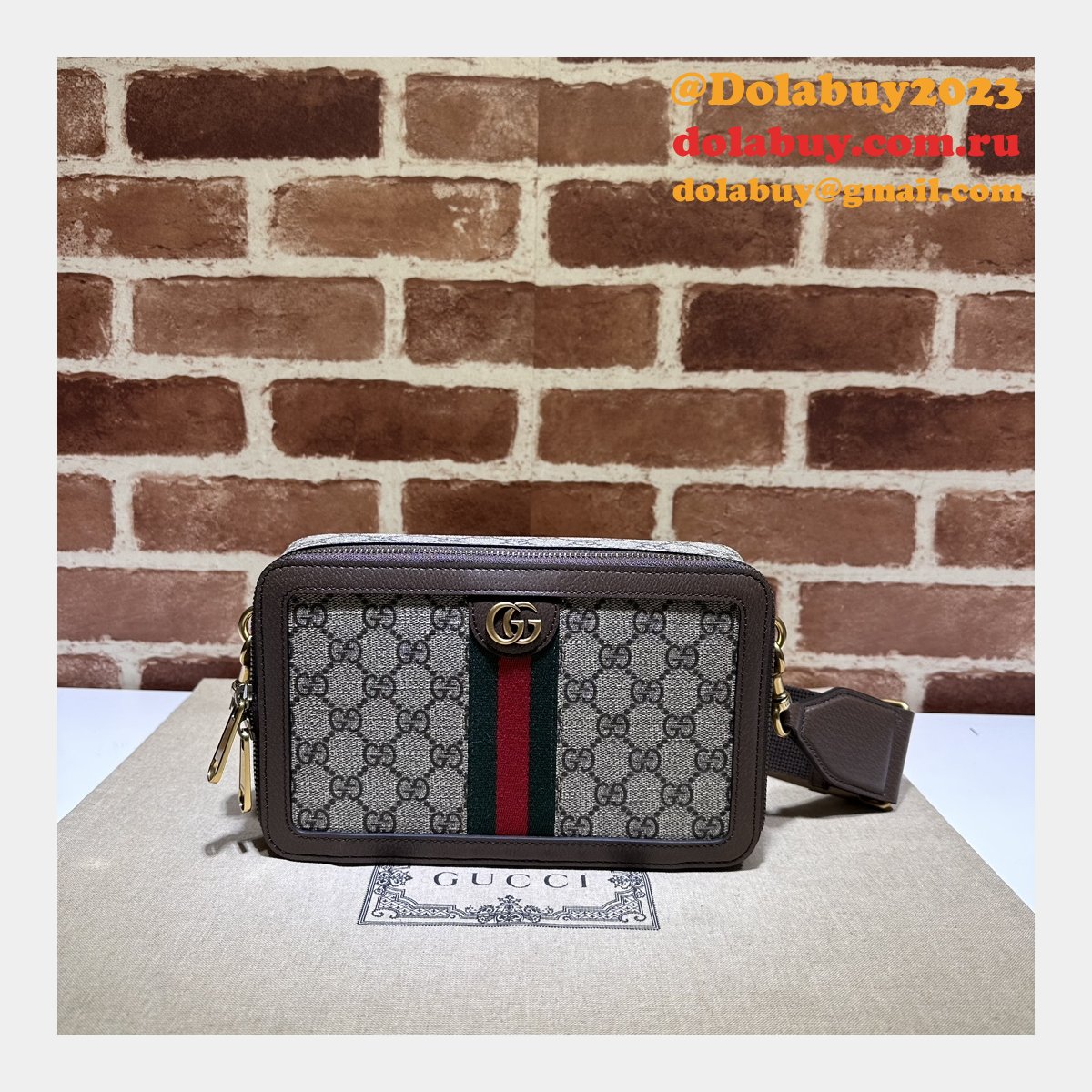 Duplicate Ophidia GG Canvas Gucci 771174 Designer Fake Bag