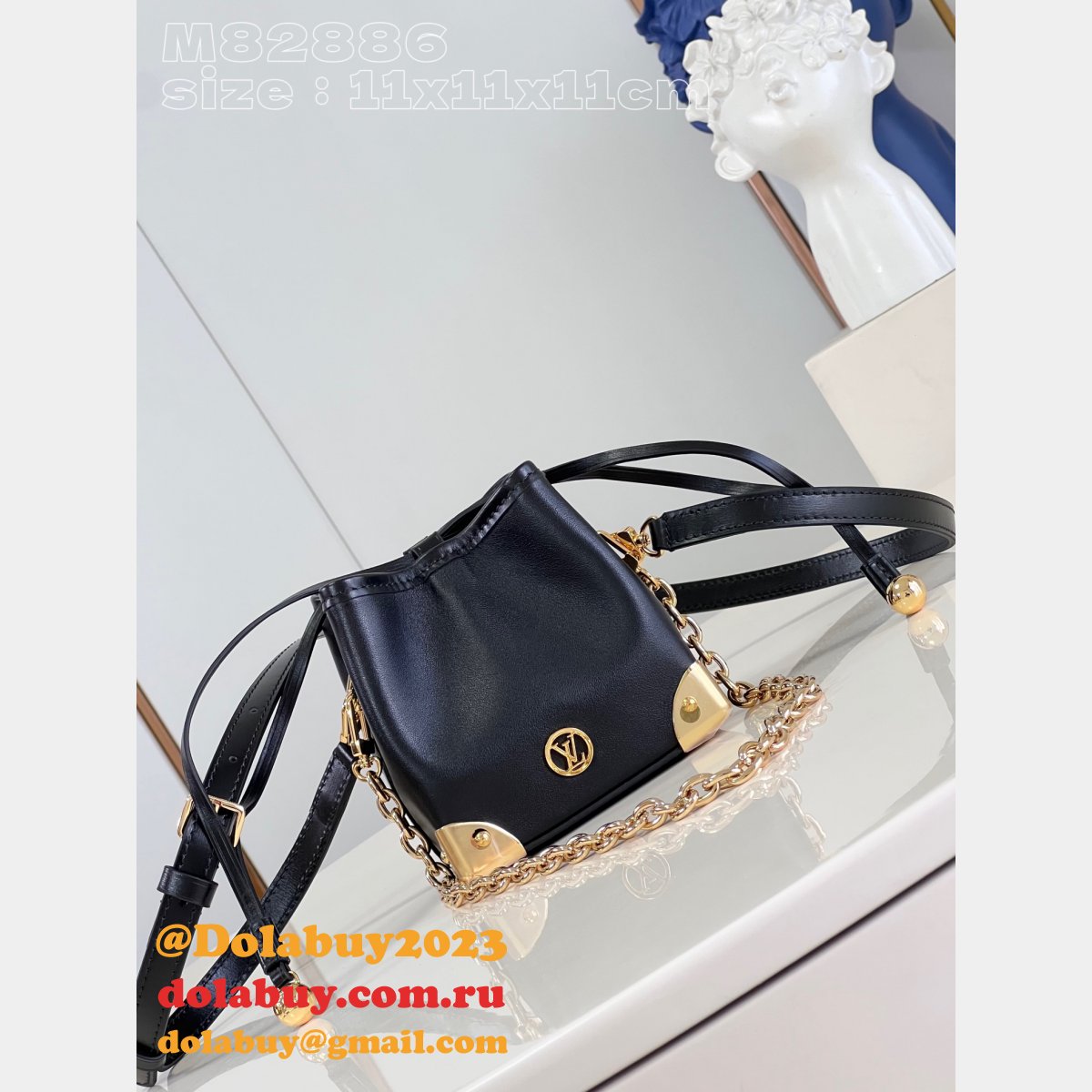Online Only Top Replica Louis Vuitton NeoNoe M82886 Black Bag