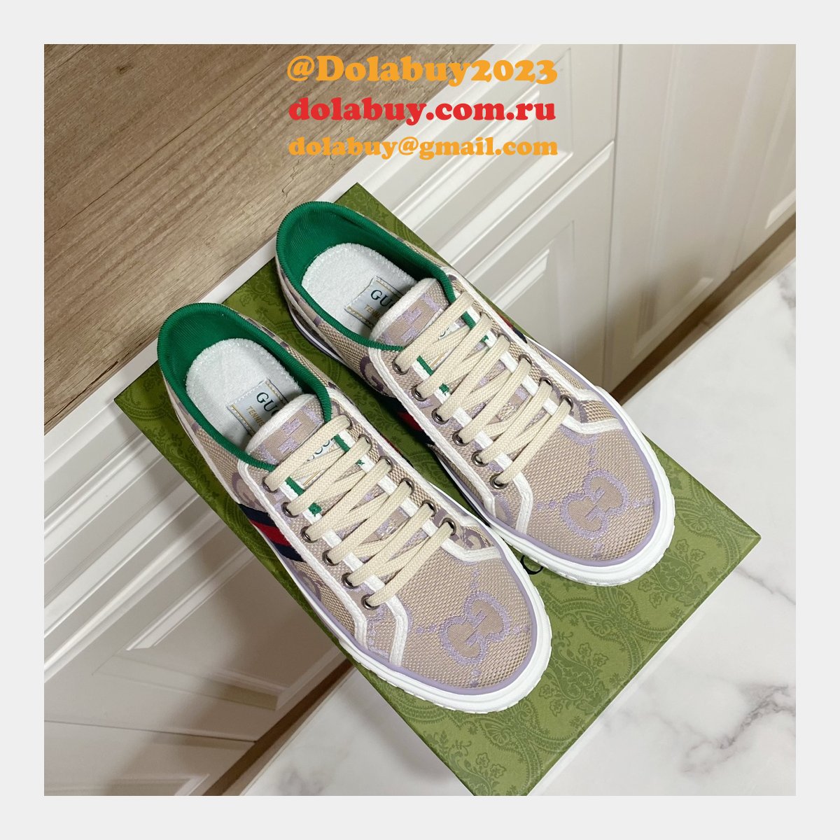 Buy Inspired Replica Gucci Canvas Designer Shoes
