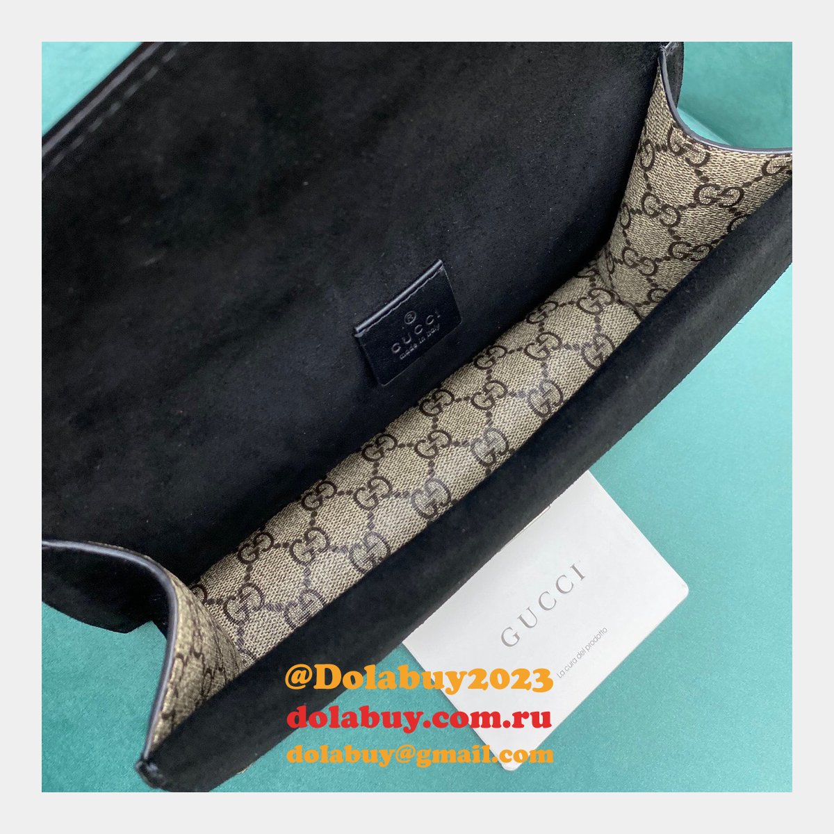 Top Gucci Dionysus small chain shoulder 499623 black