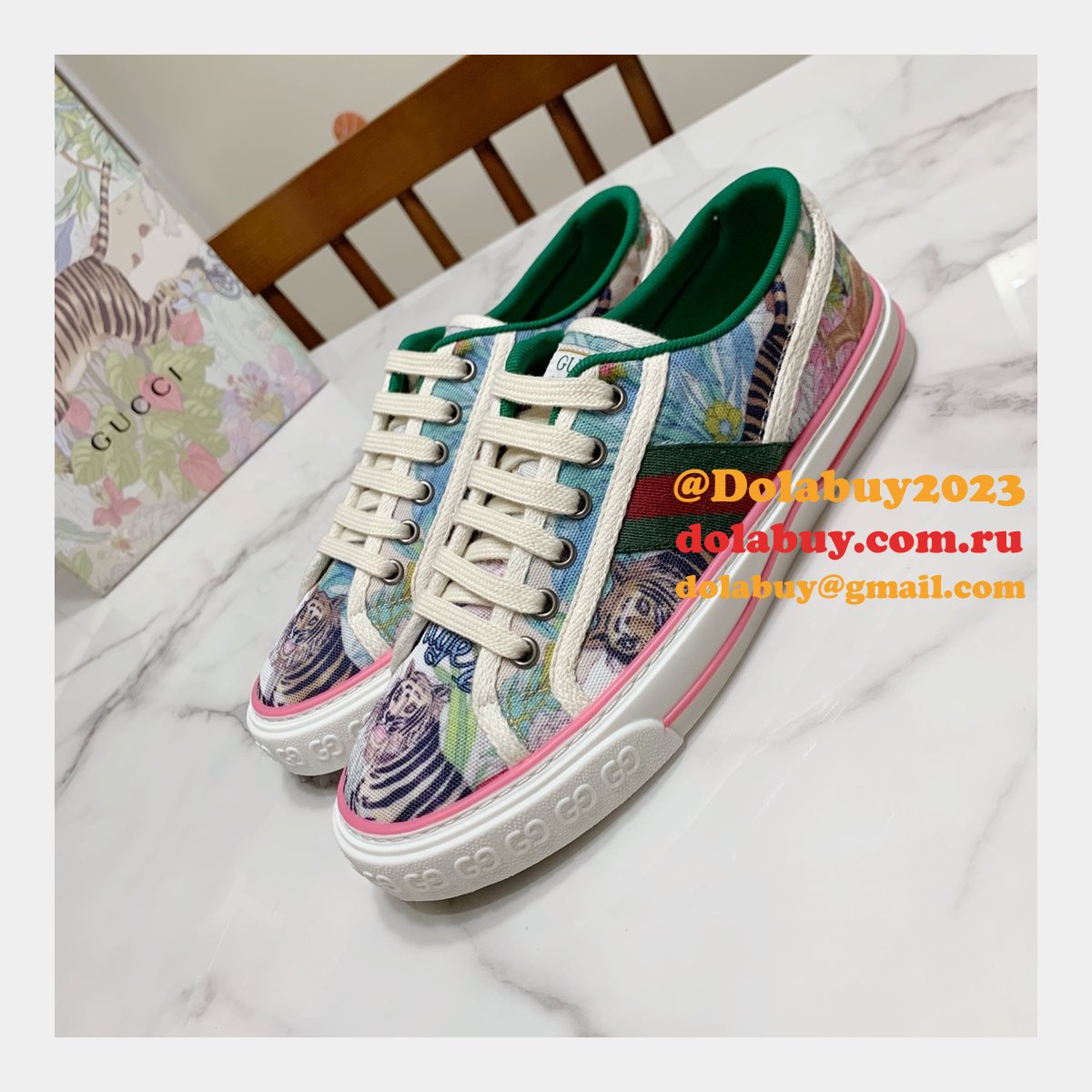 Replica Gucci Canvas Shoes 1977 Series Women/Men Quality For Sale