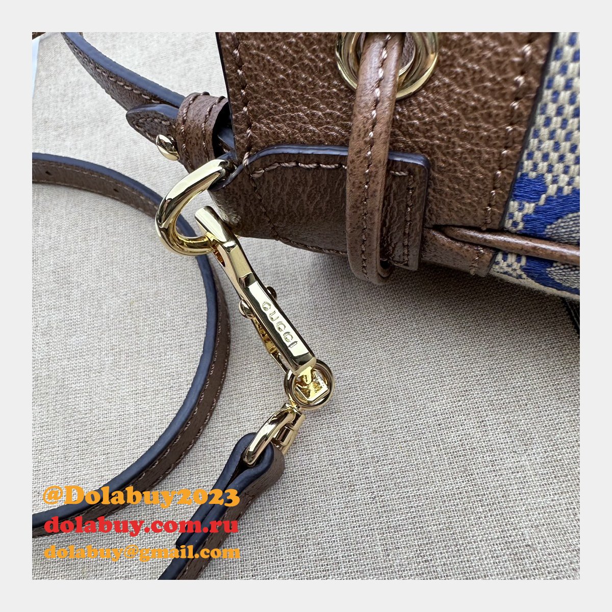 Ophidia Gucci Replica GG Supreme 550621 Crossbody Wholesale Bag