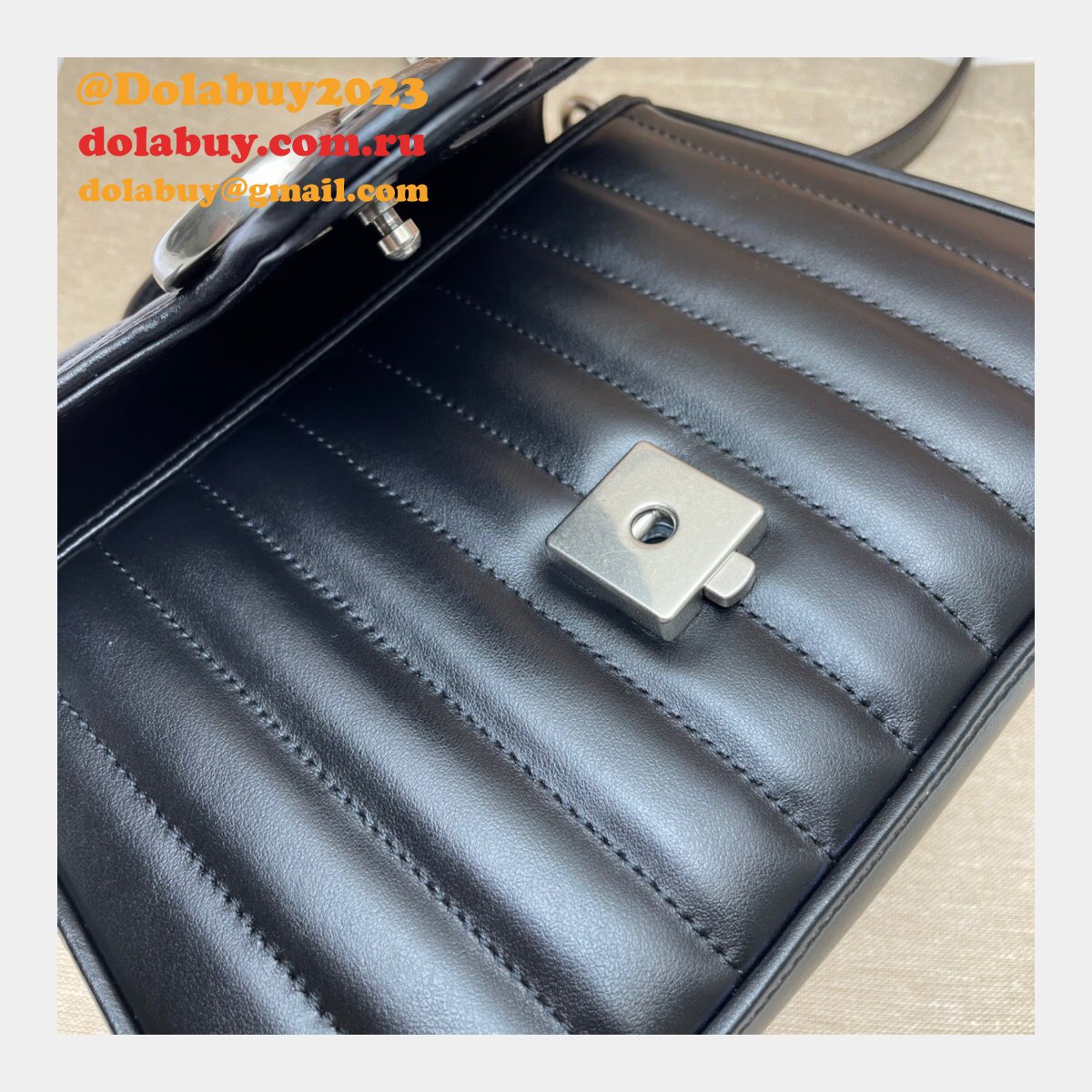 Gucci Best Quality GG Marmont Mini Top Handle 583571 Bag