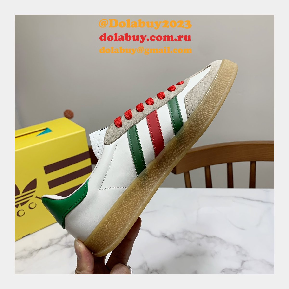 Duplicate Gucci X Adidas Shamrock Joint Skate Men/Women Shoes
