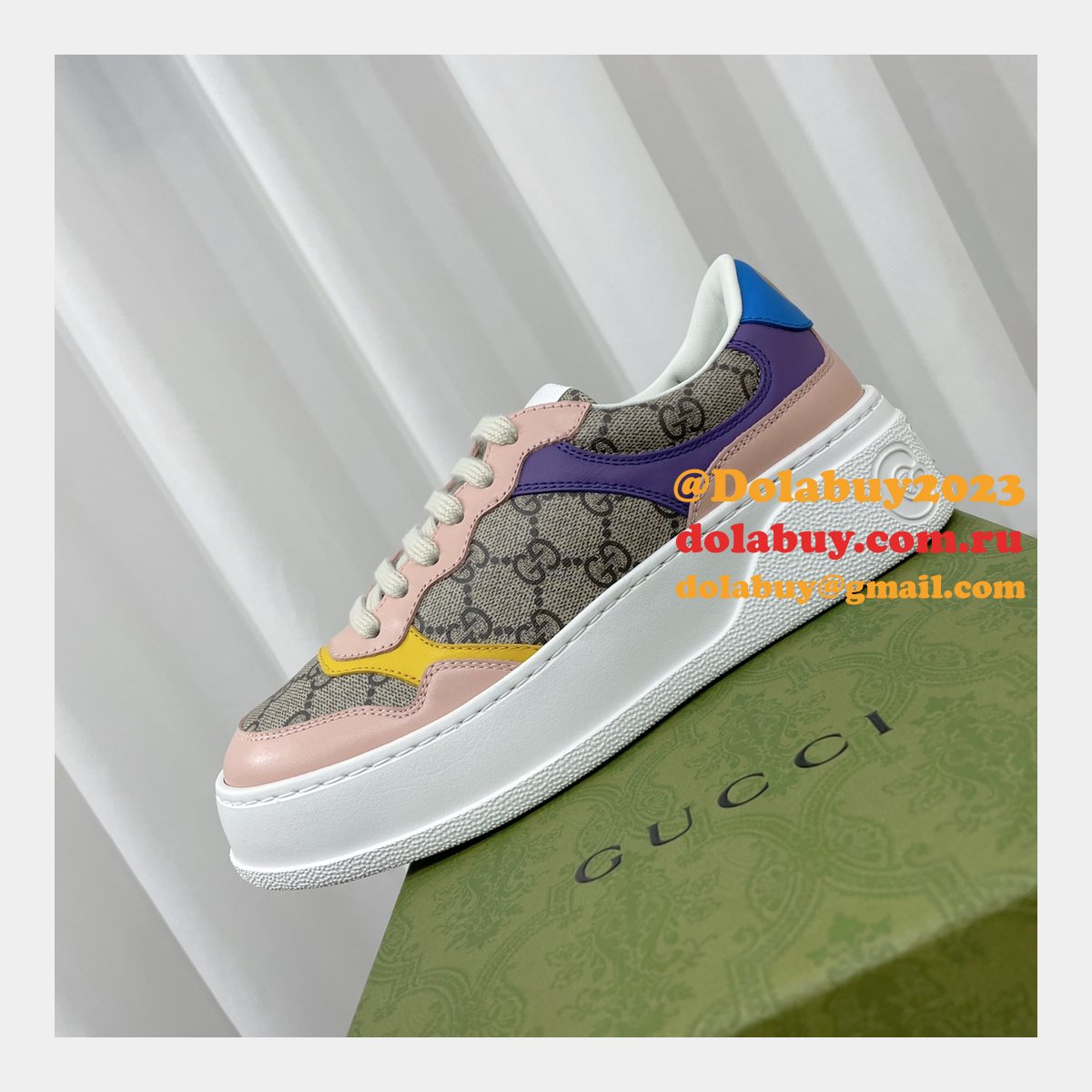Buy Cheap Designer Replica GG Couple Platform Gucci Shoes