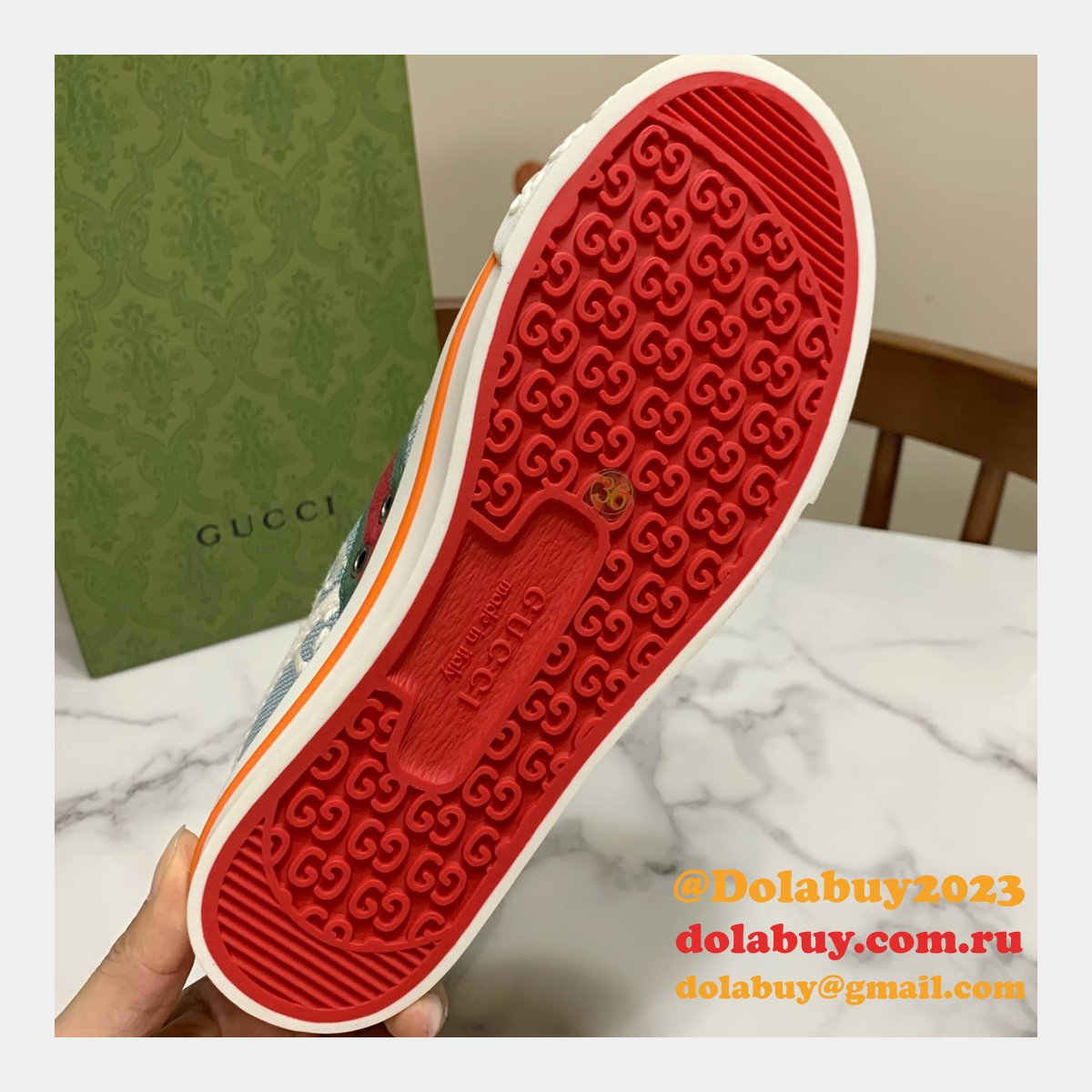 Duplicate Men/Women Best 1977 Gucci Replica High Quality Canvas Shoes