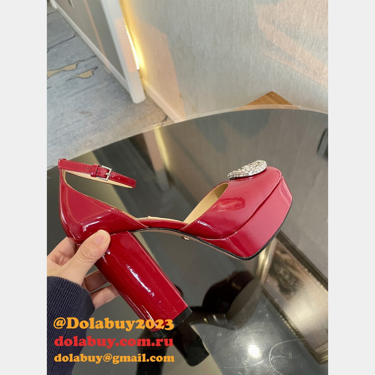 High Quality GUCCI high Plat form Fashion Perfect shoes