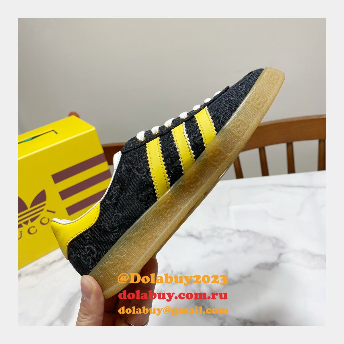 Replicas Best Fake Gucci Shamrock Joint Skate Men/Women Shoes