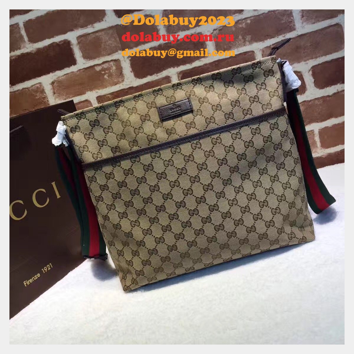 7 Star Gucci Cheap Crossbody 189751 Gg Canvas Messenger Bag