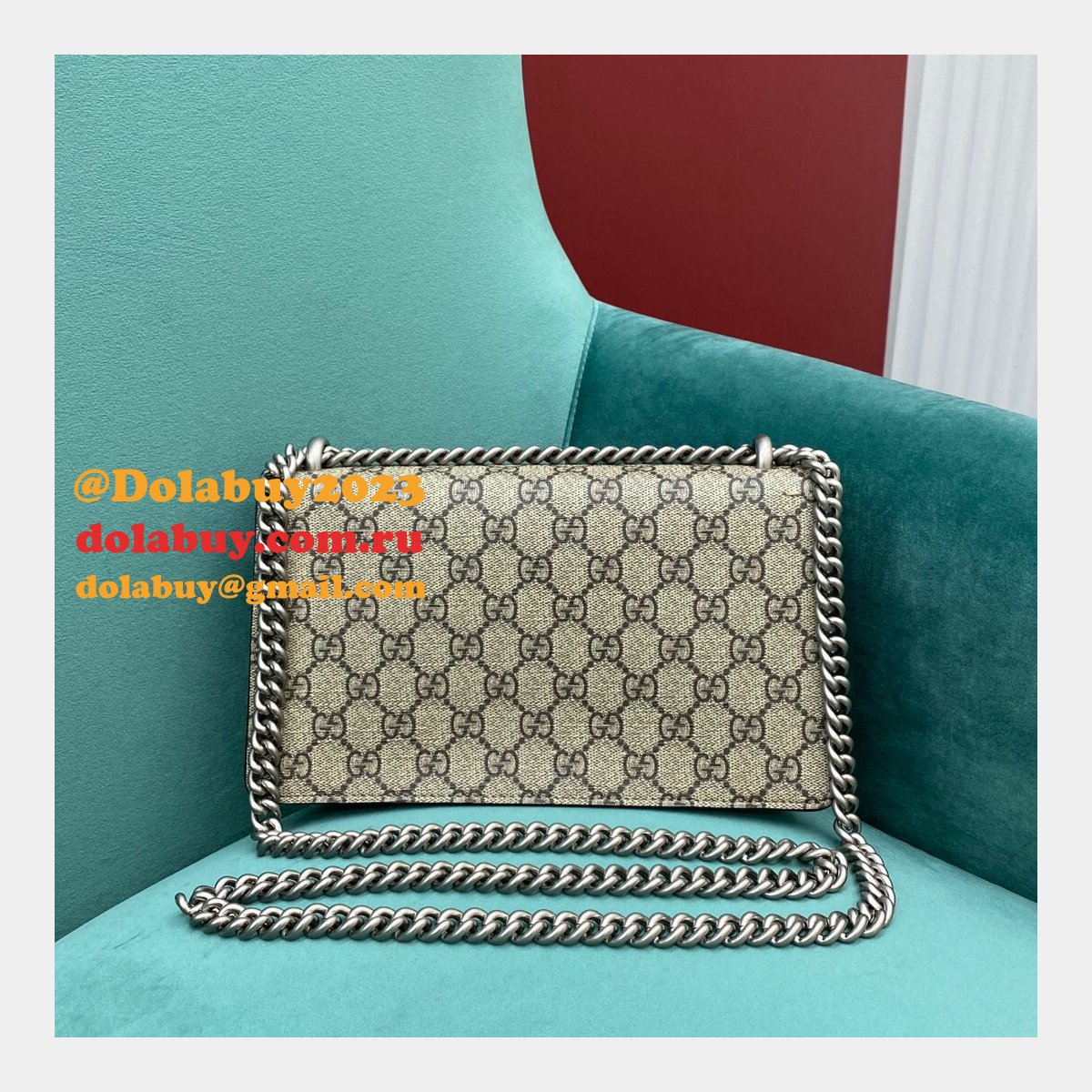Top Gucci Dionysus small chain shoulder 499623 black