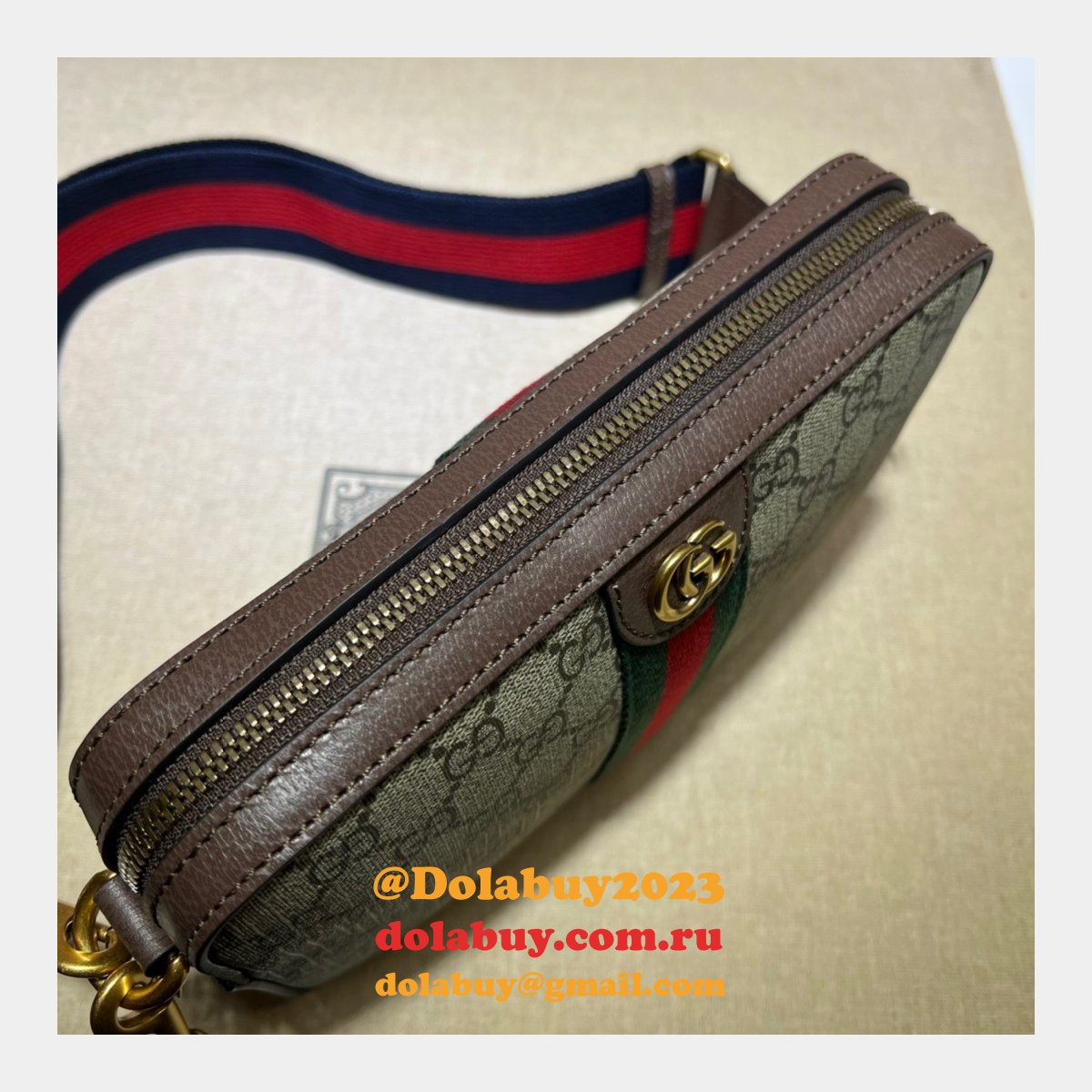 Buy 1:1 Gucci shoulder Ophidia GG shoulder 699439 replica bag