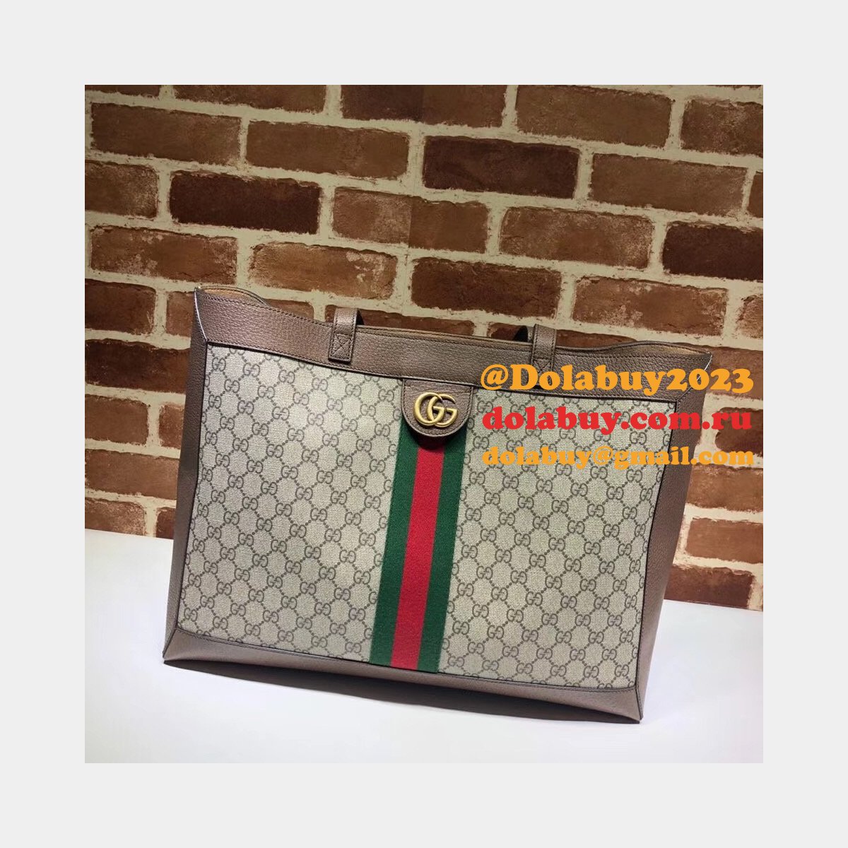 AAA+ Gucci Soft GG Supreme Replica 547947 Ophidia Tote