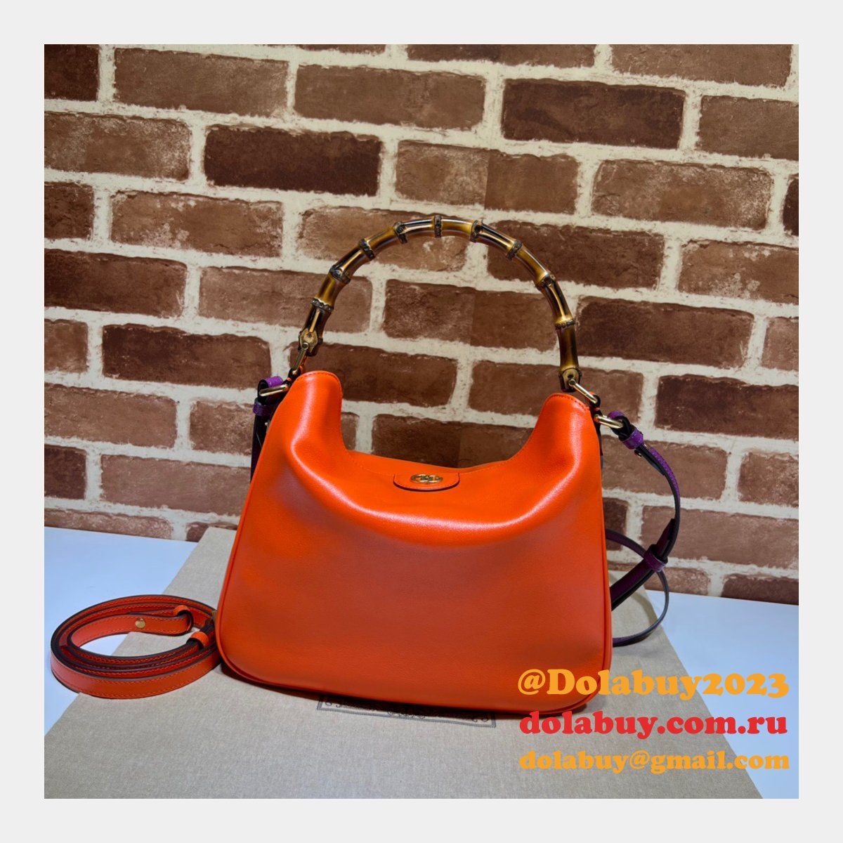 Gucci 746124 Fake Diana 1:1 Mirror Shoulder Fashion Bag