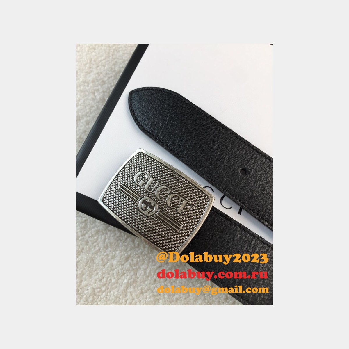 Knockoff Gucci Leather Belt 38mm Black Replica