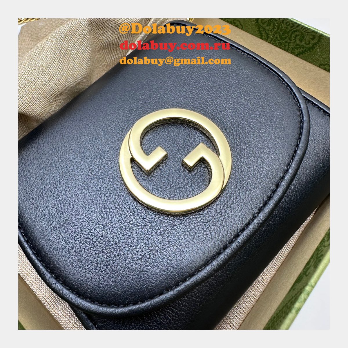 Gucci Fake Blondie Compact Chain Wallet Top Quality 725219 Bag